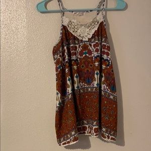 Colorful Sleeveless Blouse